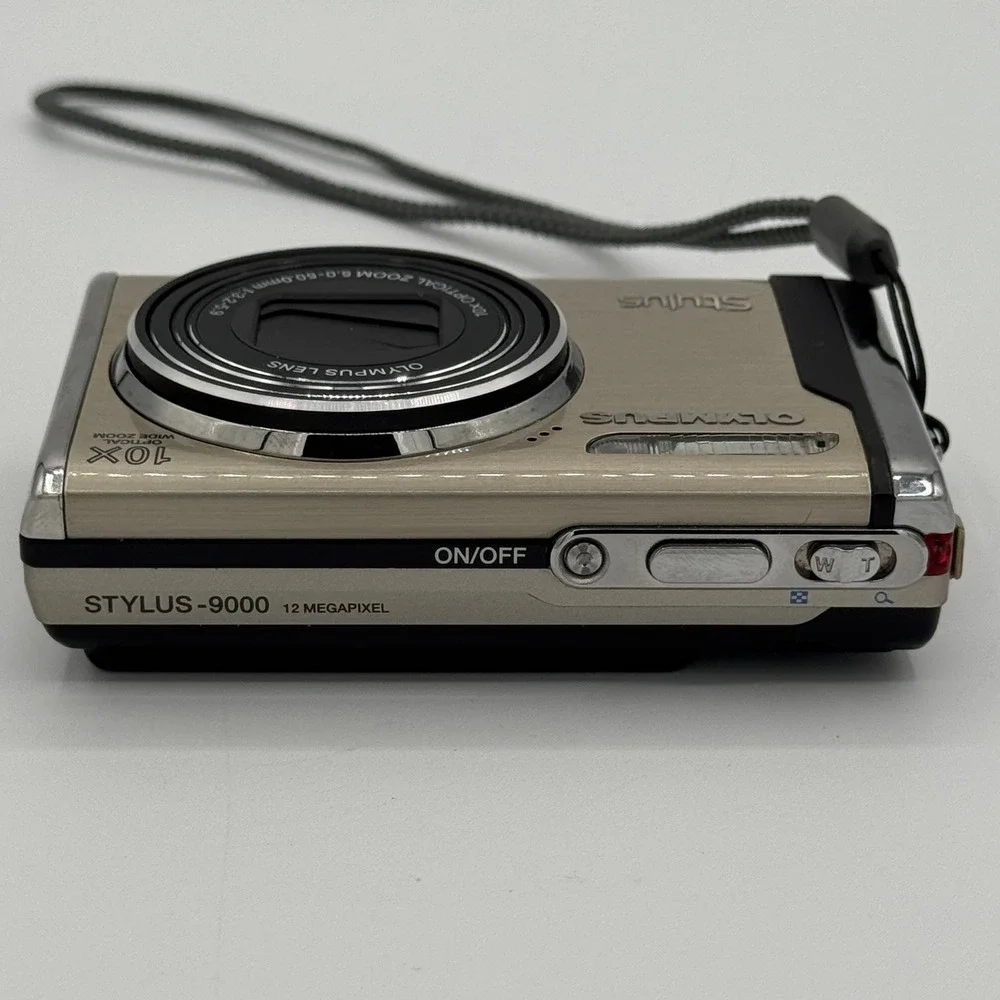 Olympus Stylus 9000 Digital Camera 12MP 10x Optical Wide Zoom Gold Champagne